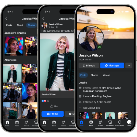 Generate your AI Facebook portraits for any content