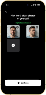Upload your selfies