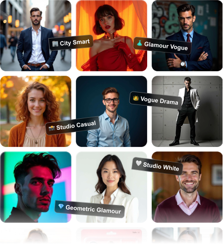 Explore a variety of photoshoot styles for your photos
