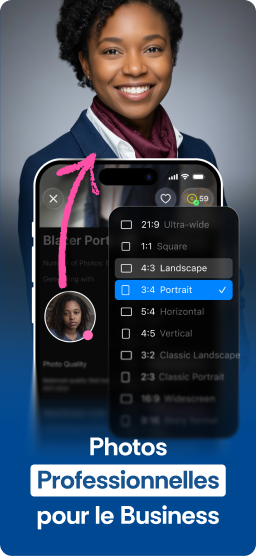 Générez une photo professionnelle IA pour votre CV