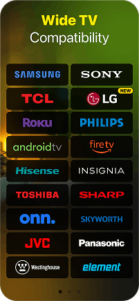 Compatible with major Smart TV brands