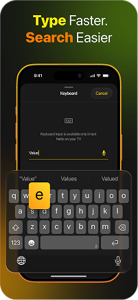 Keyboard for fast search and text input