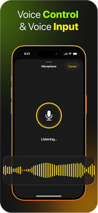 Voice control for hands-free navigation