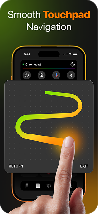 Swipe touchpad for smooth TV navigation
