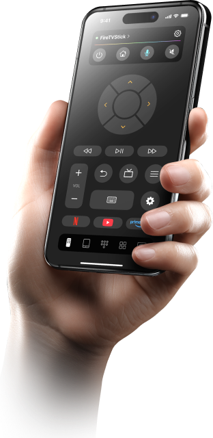 TVRem interface with a connected Fire TV