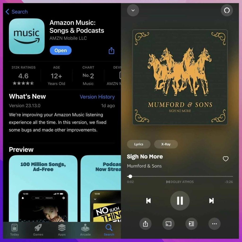 Amazon Music app