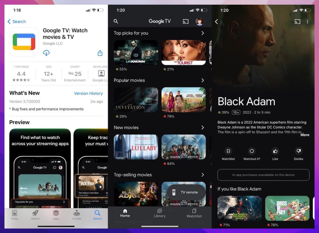 Google TV app
