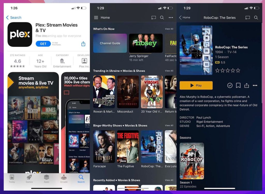 Plex app