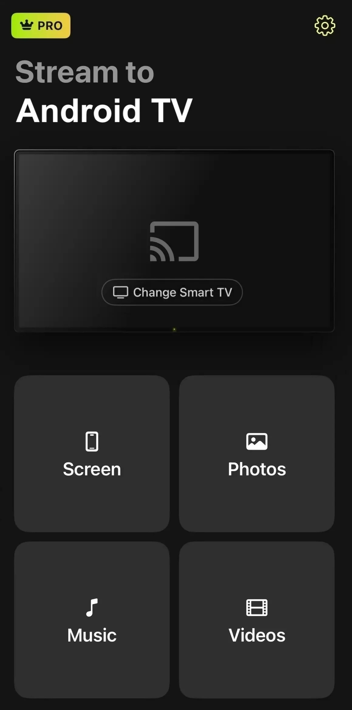 Tap on the Screen tile in DoCast Tap on the Screen tile in DoCast