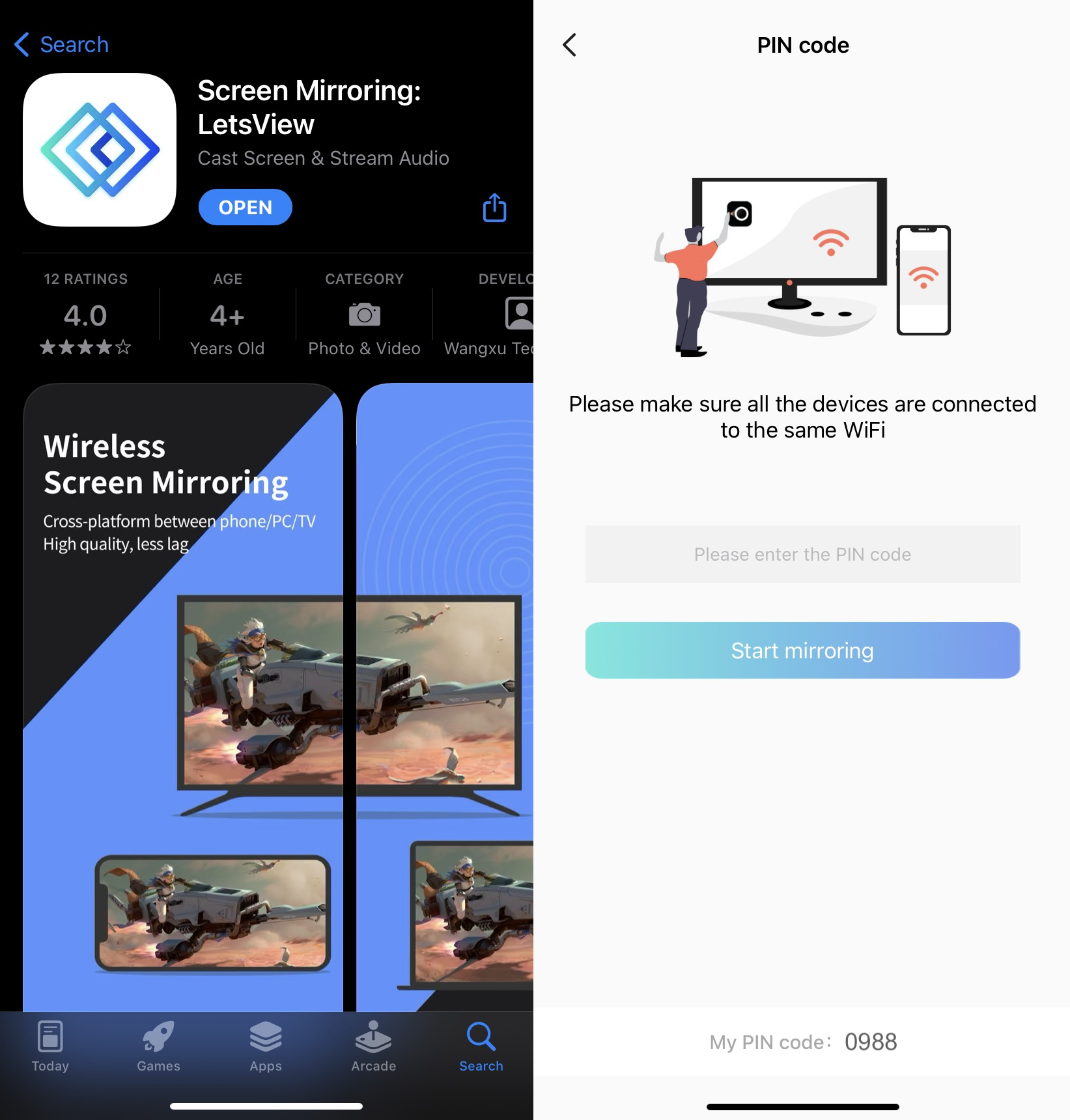 Screen mirroring for iPhone with LetsView Screen mirroring for iPhone with LetsView