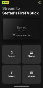 Tap on the Screen tile in DoCast Tap on the Screen tile in DoCast