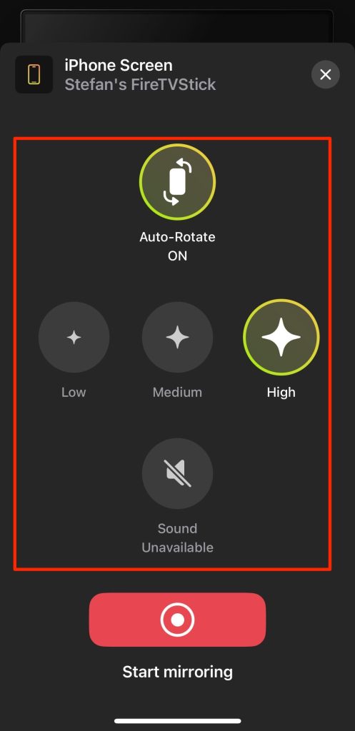Adjust the stream parameters in DoCast Adjust the stream parameters in DoCast