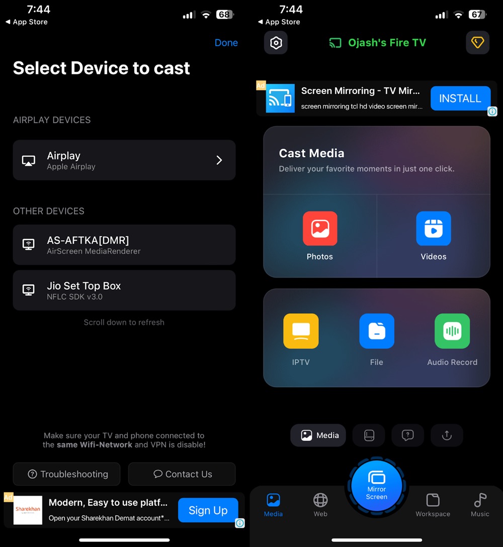 Screen Mirroring SmartTV Cast app Screen Mirroring SmartTV Cast app