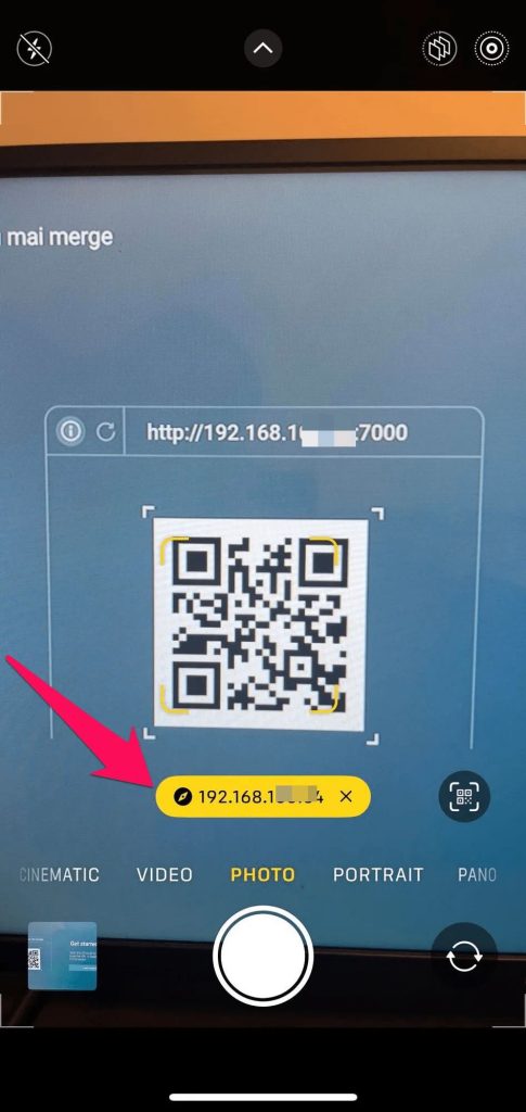 Scan the QR code in AirScreen Scan the QR code in AirScreen