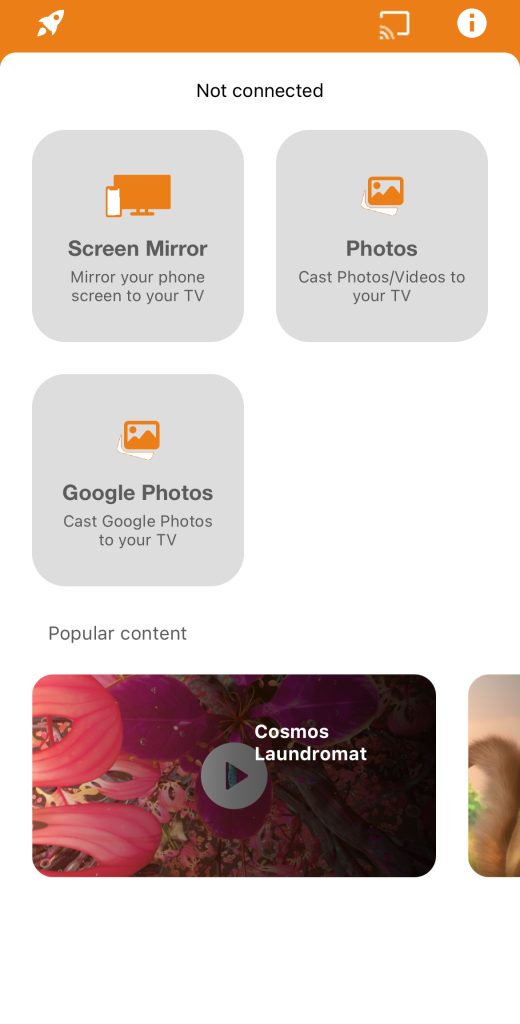 Tap on the Screen Mirror option in Screen Mirroring for Fire TV