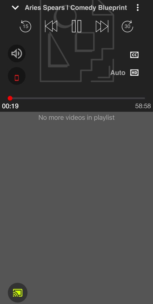 Casting an online video to Firestick with iWebTV