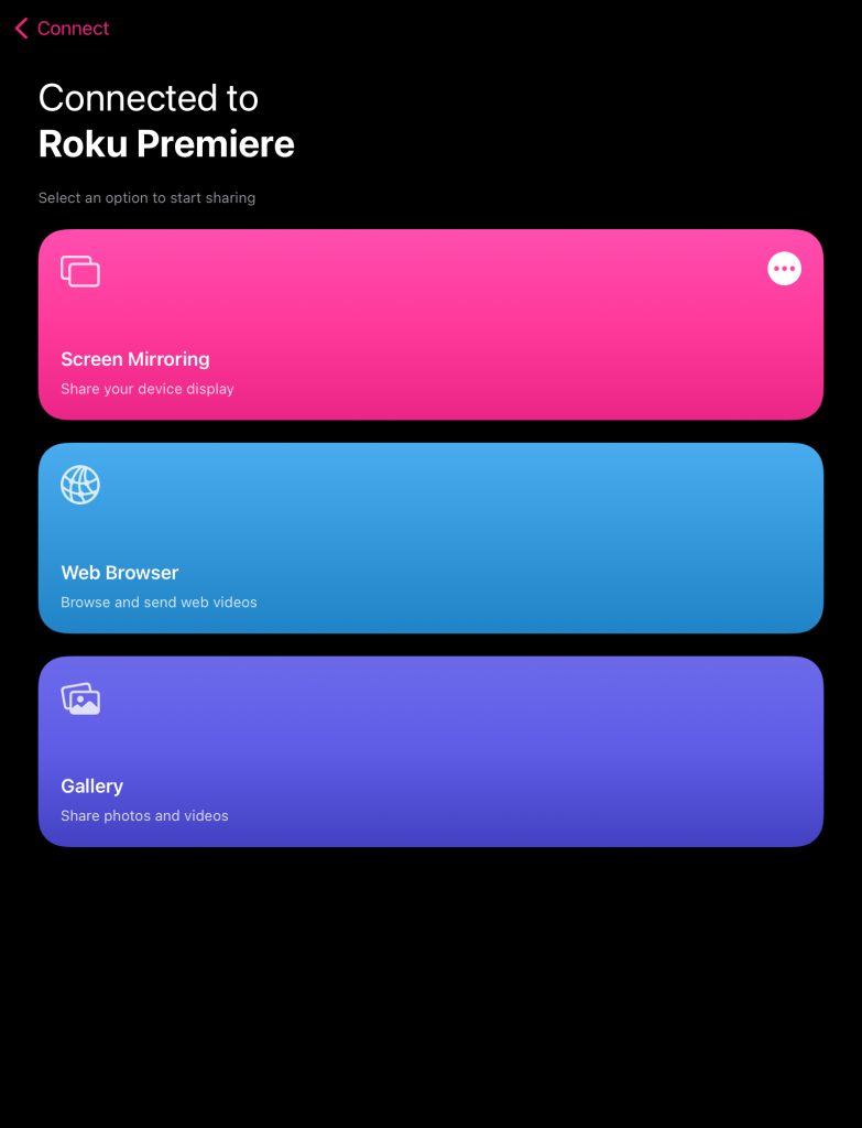 List of features in Screen Mirroring・Smart TV Cast on iPad