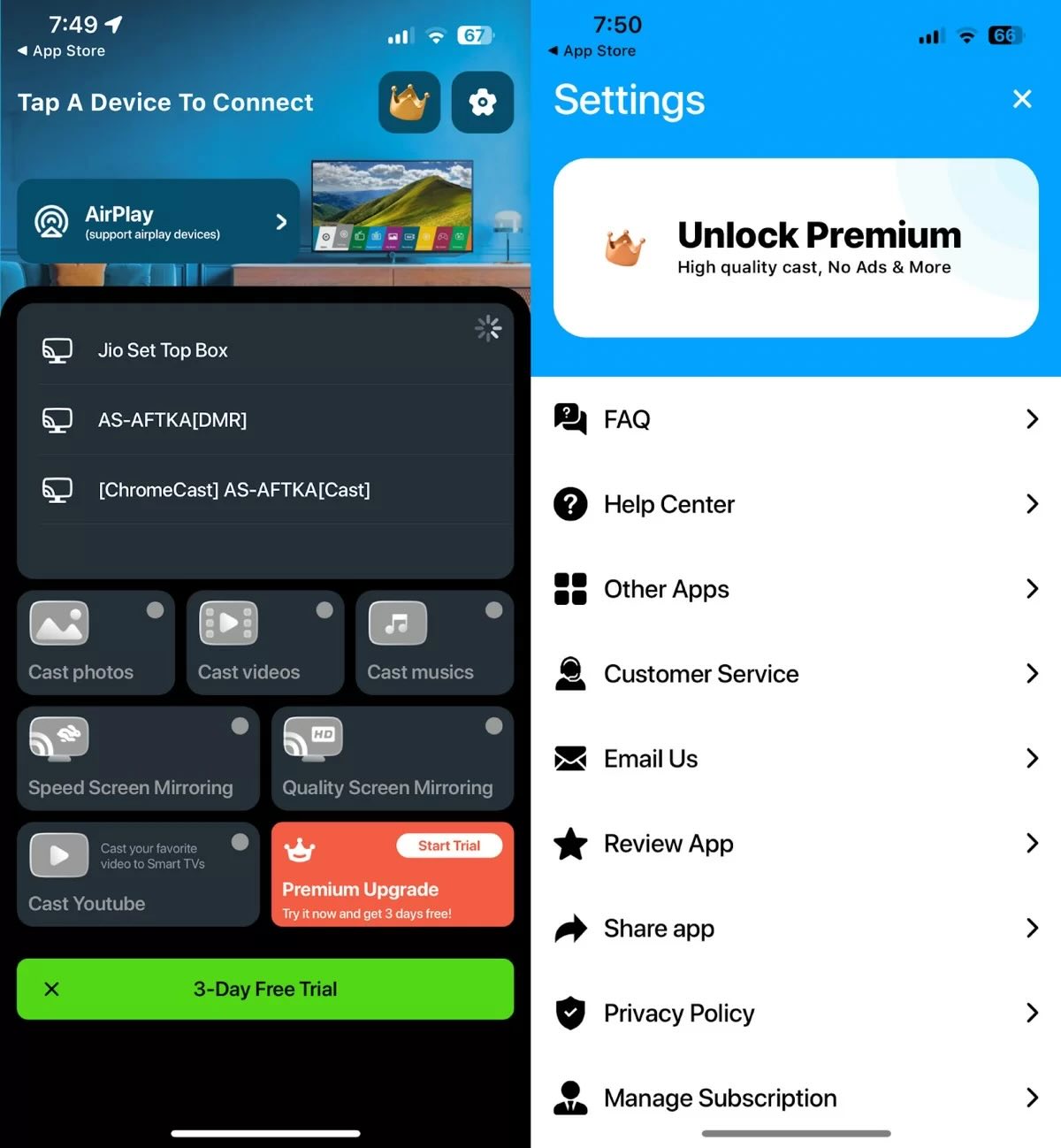 TV Cast & Screen Mirroring App TV Cast & Screen Mirroring App