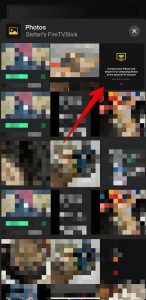 Tap on photo that you want to stream using DoCast Tap on photo that you want to stream using DoCast