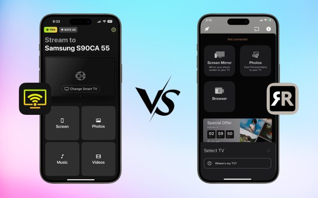 DoCast vs Mirror for Chromecast
