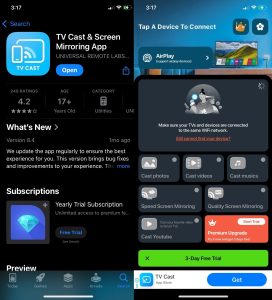 TV Cast & Screen Mirroring App screenshots