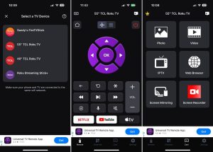 Using of the TV Remote - Universal Control app on iPhone Using of the TV Remote - Universal Control app on iPhone