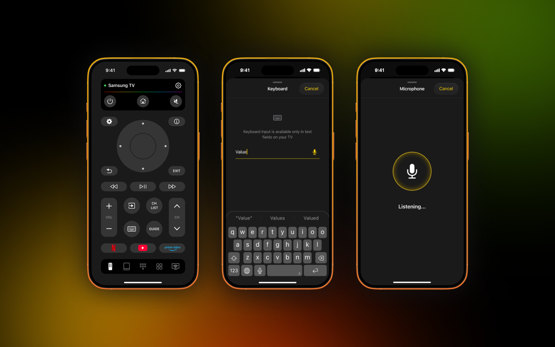 TVRem - universal TV remote app