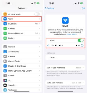 Checking Wi-Fi network on iPhone Checking Wi-Fi network on iPhone