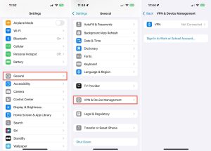 Disabling the VPN on iPhone Disabling the VPN on iPhone