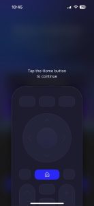 Tap on the Home button in Universal TV Remote Control Tap on the Home button in Universal TV Remote Control