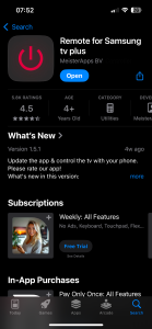 Download Remote for Samsung TV Plus from the App Store Download Remote for Samsung TV Plus from the App Store