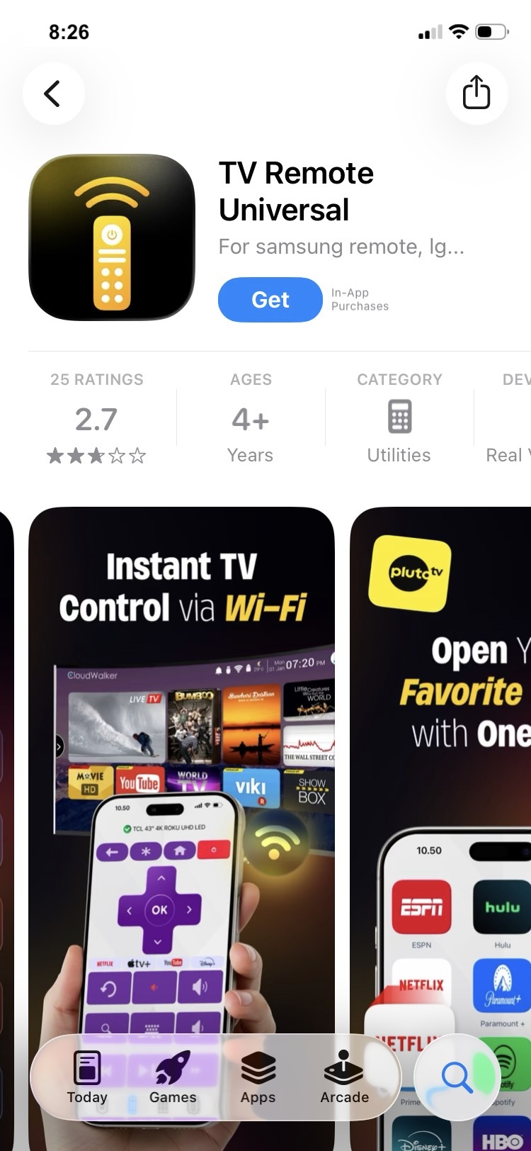 Download TV Remote Universal from the App Store