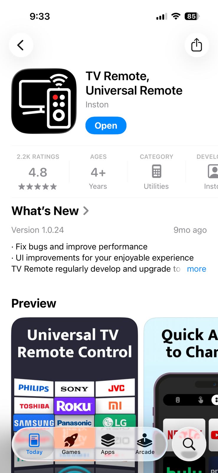 Download TV Remote, Universal Remote from the App Store Download TV Remote, Universal Remote from the App Store