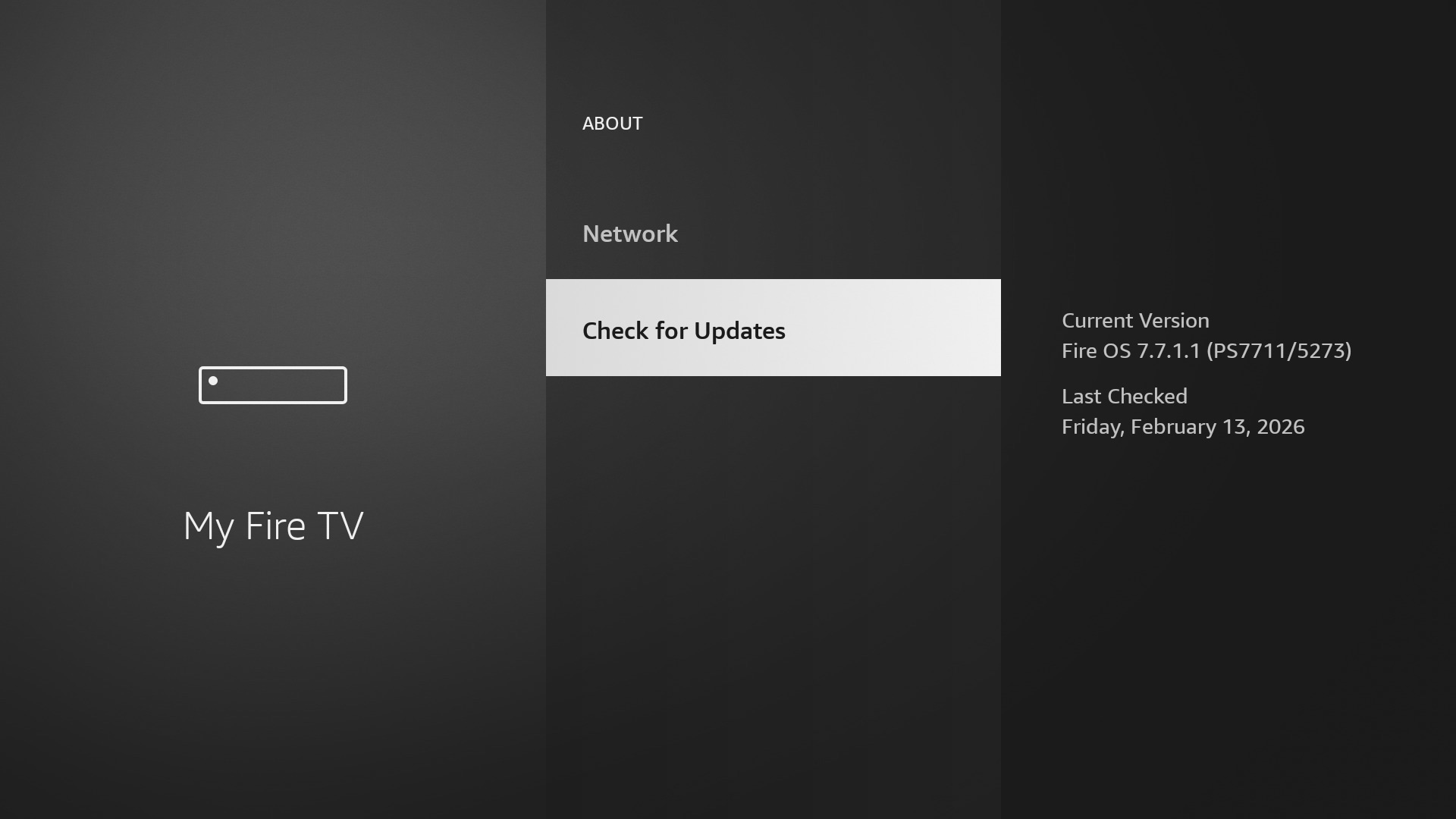 Fire TV settings