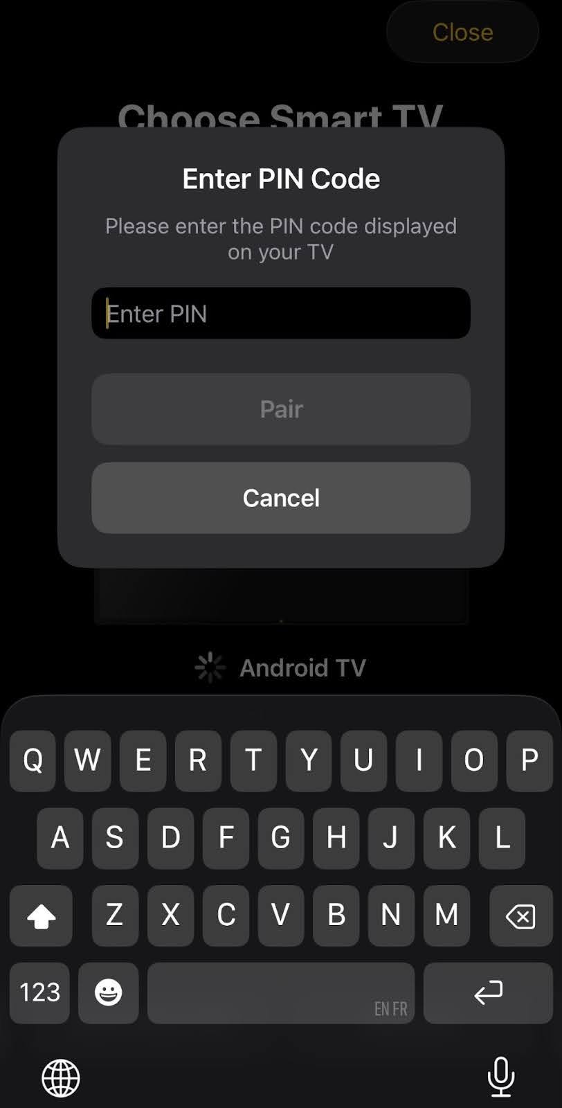 Pair TVRem with your TV device Pair TVRem with your TV device
