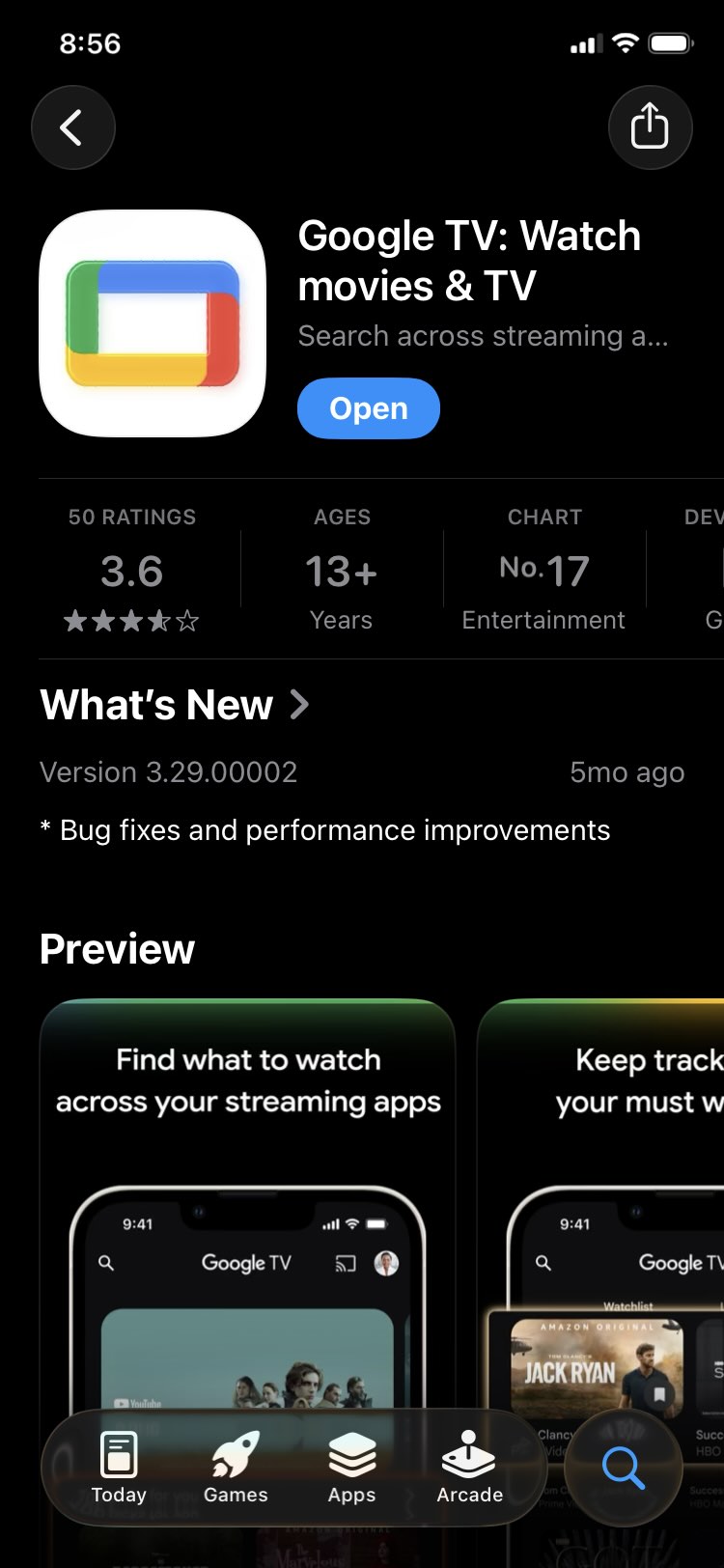 Download Google TV from the App Store Download Google TV from the App Store
