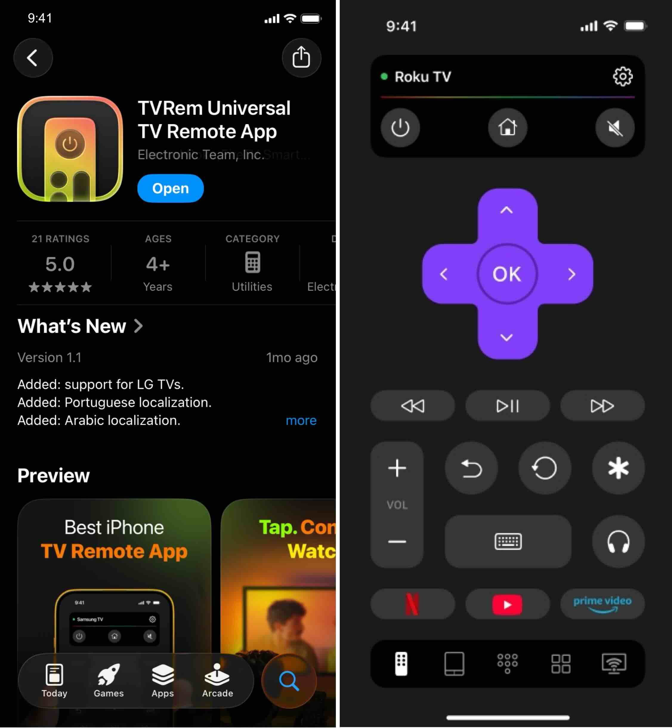 Choose TVRem - the best Philips TV remote app for iPhone or iPad