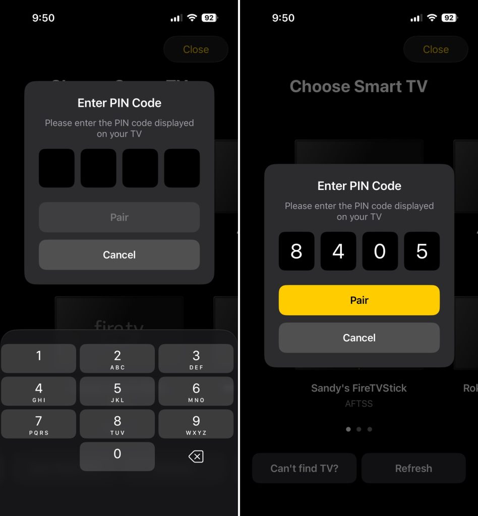 TVRem PIN code and pair for Apple TV TVRem PIN code and pair for Apple TV