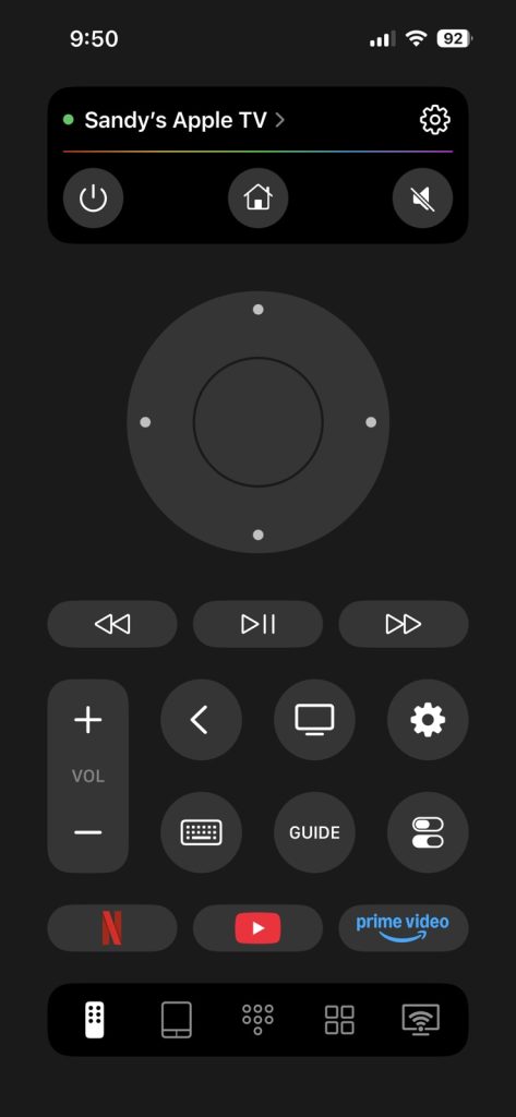 TVRem controls for Apple TV TVRem controls for Apple TV