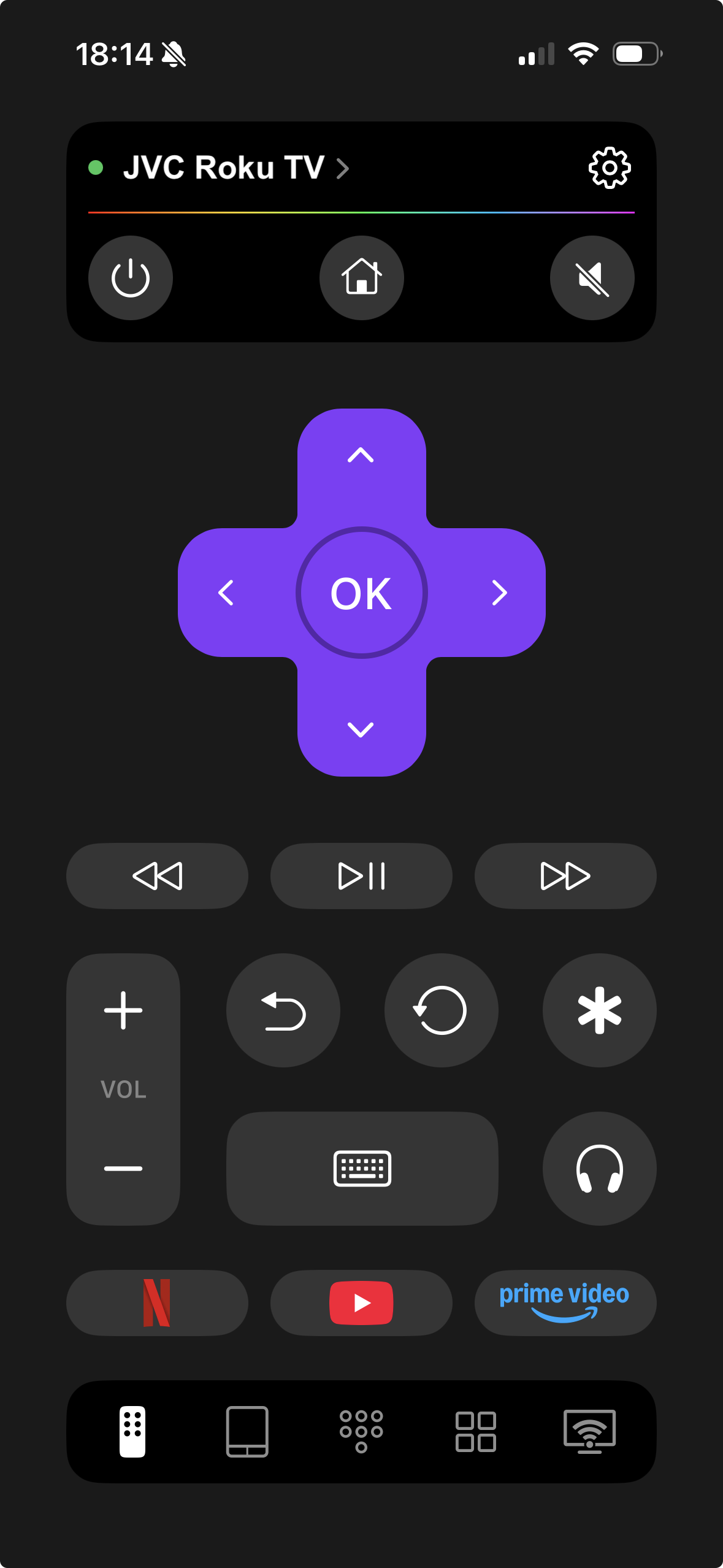TVRem is the best remote app for JVC Roku TV