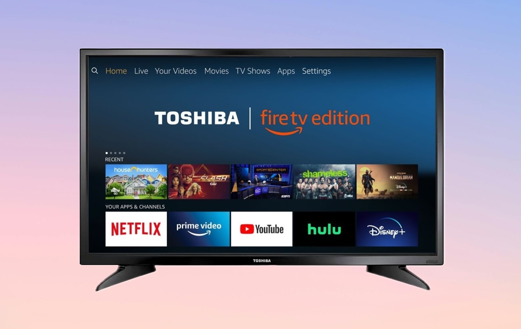 The Toshiba TV on a neutral background The Toshiba TV on a neutral background
